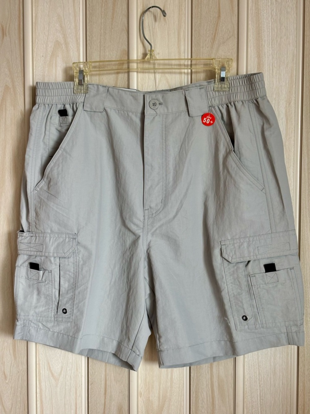 WORLD WIDE, Sportsman;  Cargo Shorts - Light Gray.